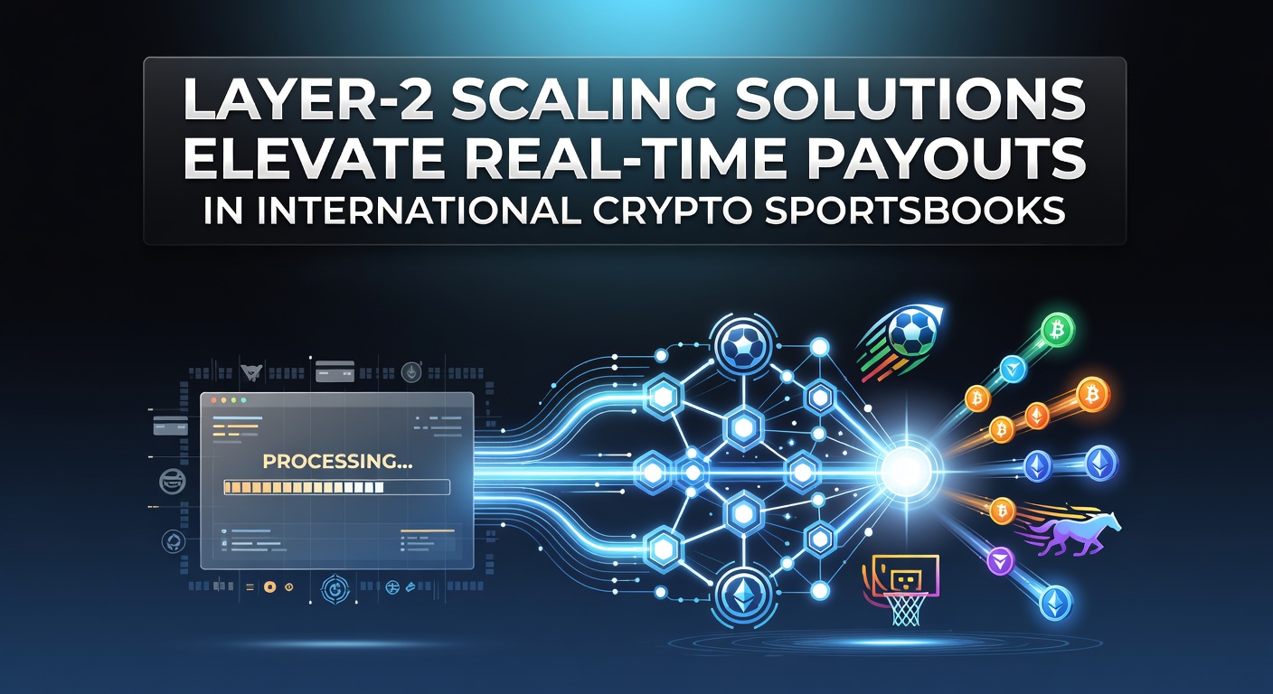 Darstellung von Layer-2-Netzwerken, die schnelle Transaktionen in Krypto-Sportwetten ermöglichen